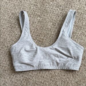 ALO Yoga Light Gray Sports Bra